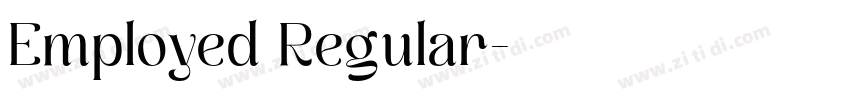 Employed Regular字体转换